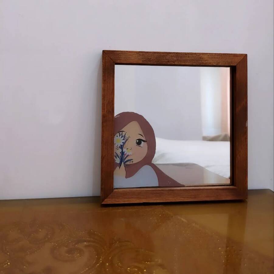 آینه دخترانه طرح حجاب