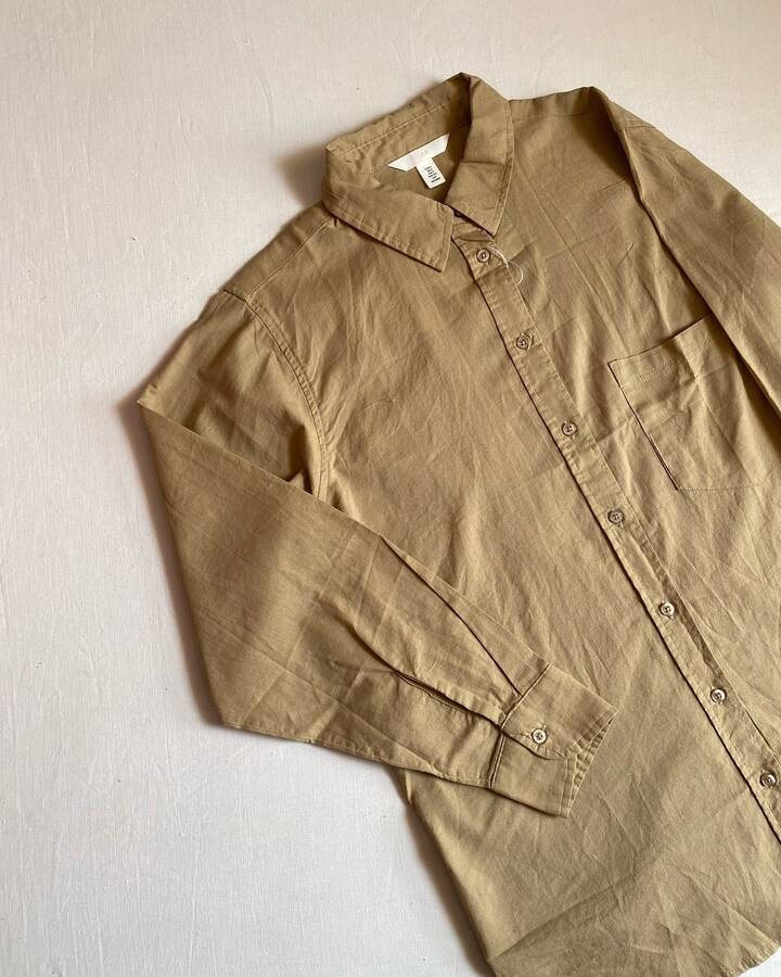 شومیز لینن کرمی