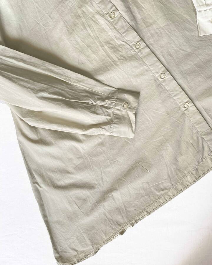 شومیز مانتویی سبز کتان