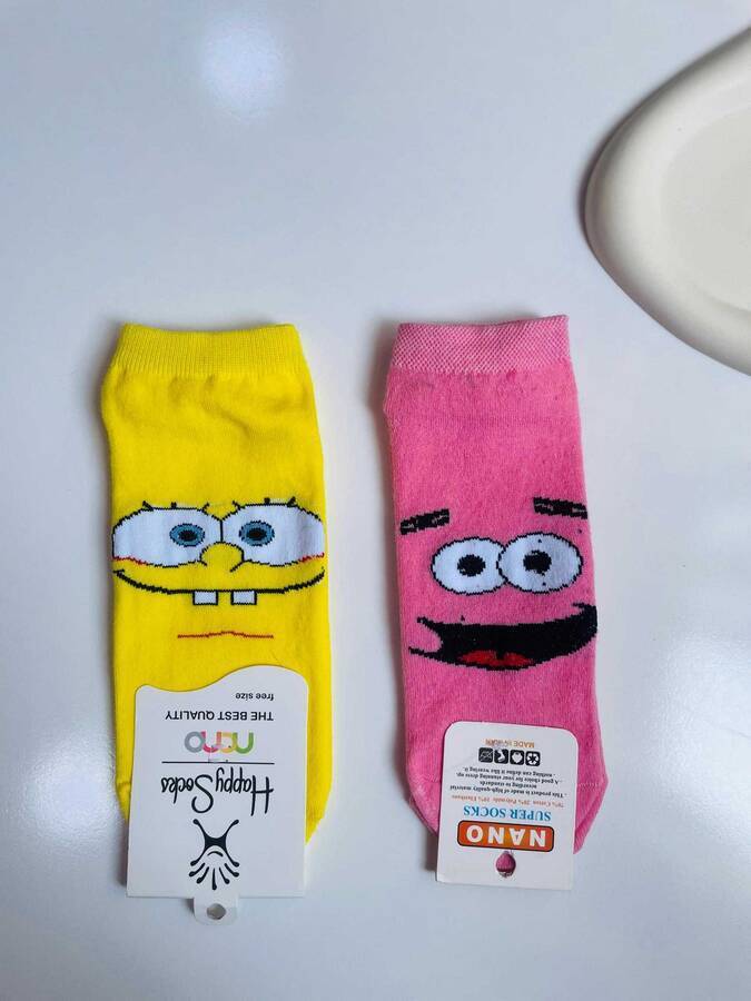 جوراب بچه گانه باب اسفنجی و پاتریک