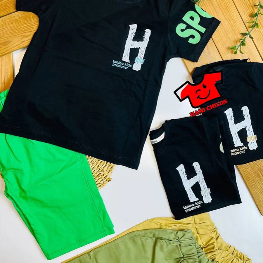 تیشرت و شلوارک کتان 