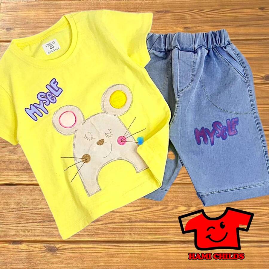 تیشرت و شلوارک  لی دخترانه