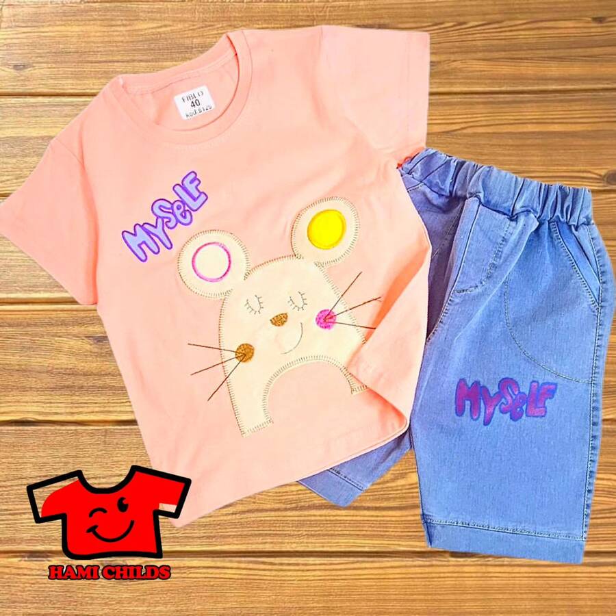 تیشرت و شلوارک  لی دخترانه