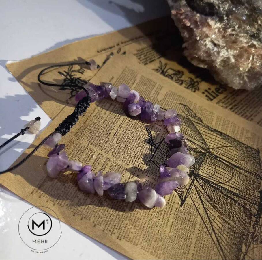 آمیتیست تراش نخورده 