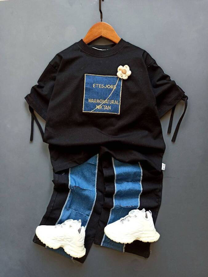 ست تیکه دوزی لی مشکی