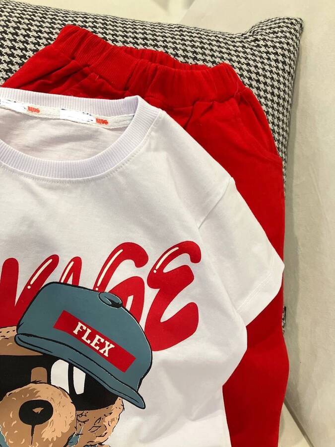 ست تیشرت شلوار تدی