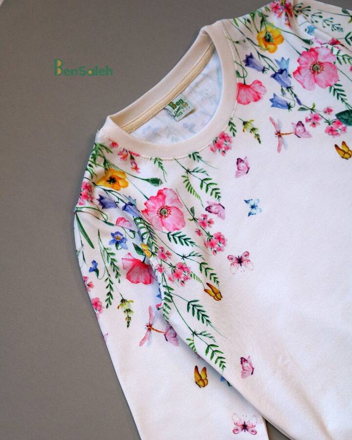 ست دخترانه حاشیه گل