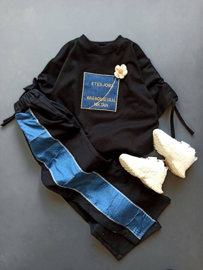 ست تیکه دوزی لی مشکی