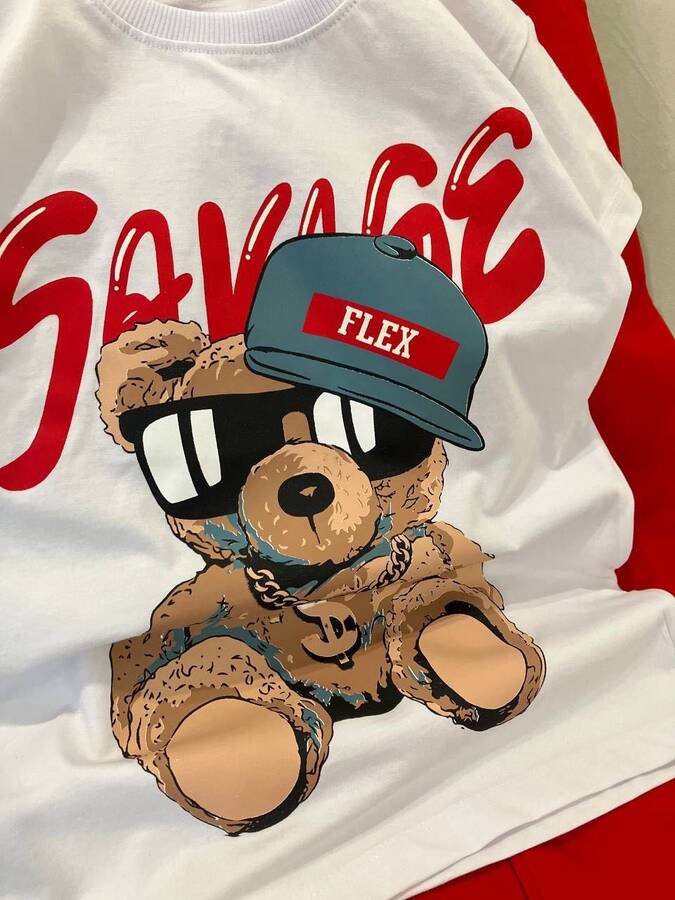 ست تیشرت شلوار تدی