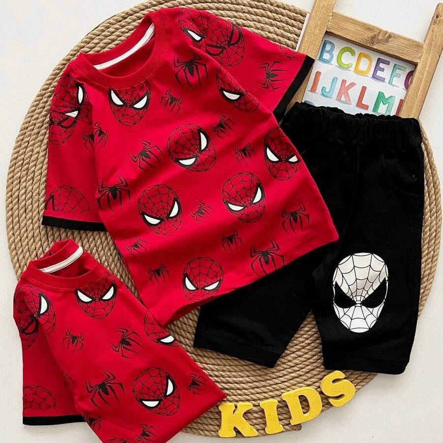 ست تیشرت شلوارک اسپایدرمن