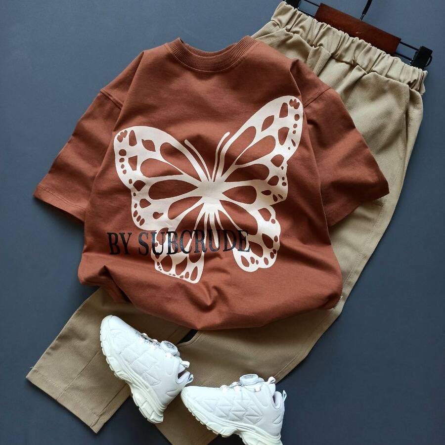 ست پروانه با شلوار کتان