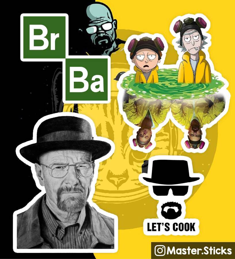 استیکر پک ضدآب و ضدخش طرح سریال برکینگ بد