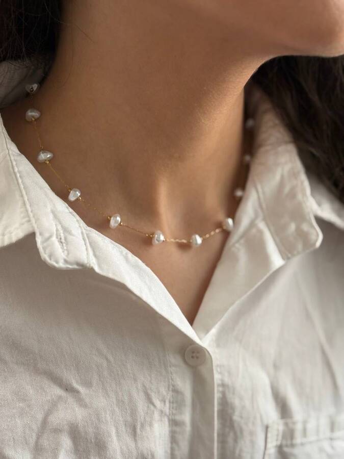 گردنبند سنگ و زنجیر