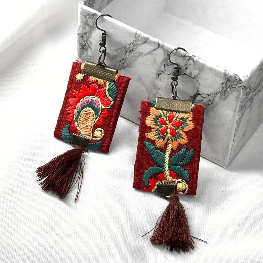 گوشوارۀ گل و مرغ 🌸