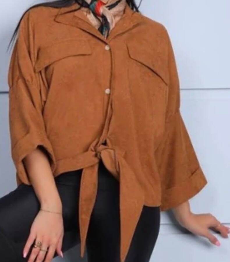 شومیز گره ای کبریتی 