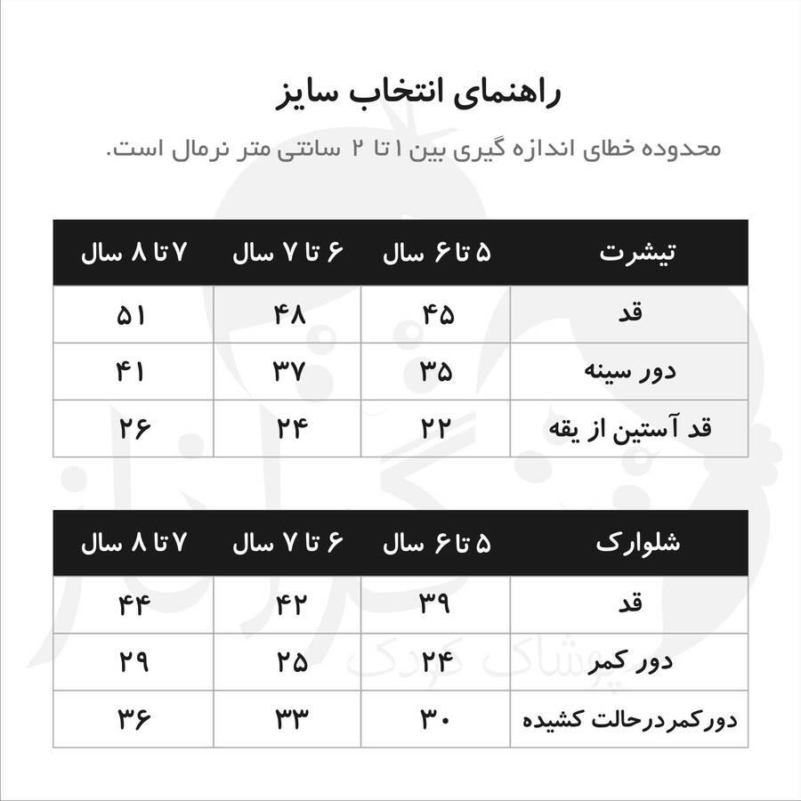 ست پسرانه کایا (5 تا 7 سال)