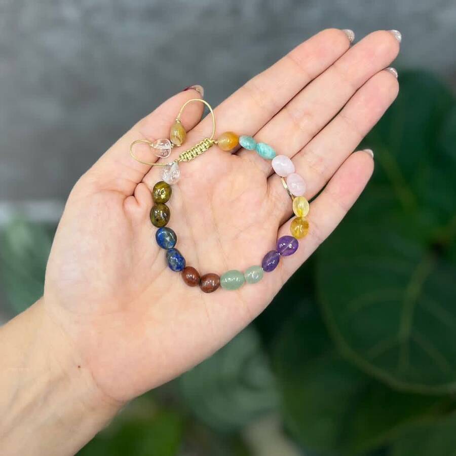 دستبند ترکیبی ده سنگ جادویی