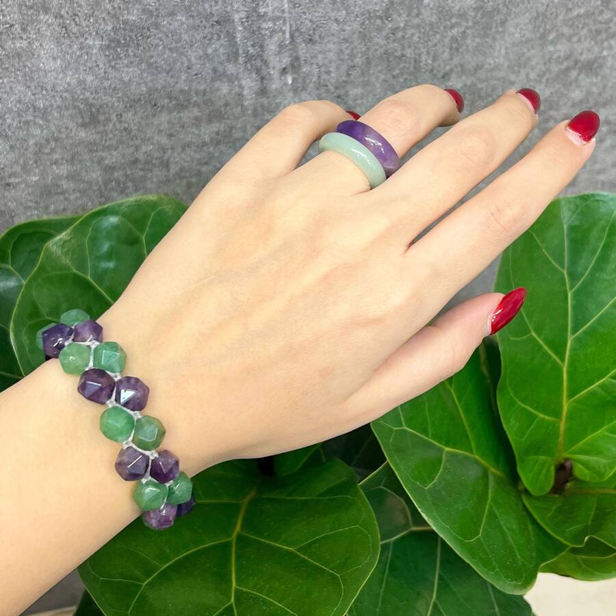 دستبند اونتورین و آمیتیست