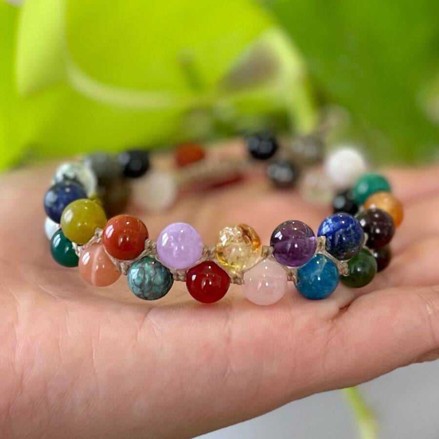 دستبند 33 سنگ دو ردیفه