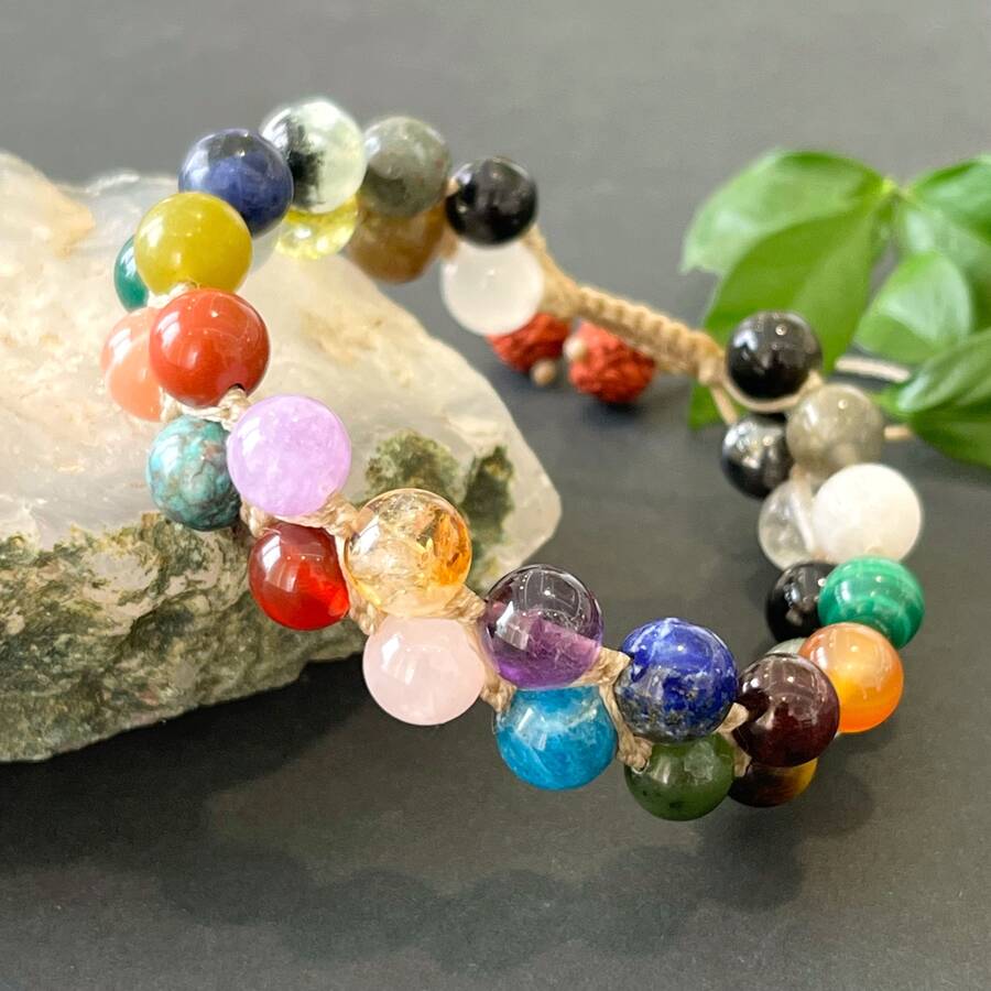 دستبند 33 سنگ دو ردیفه