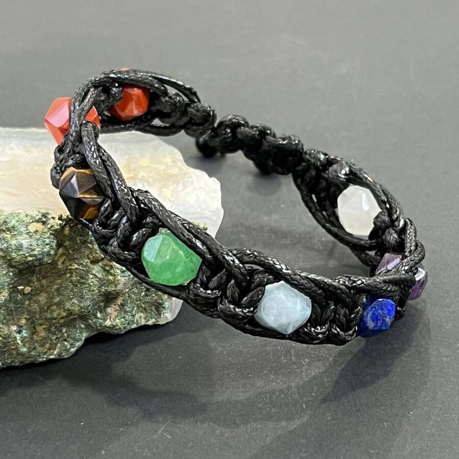 دستبند بافت چرم تراش استار