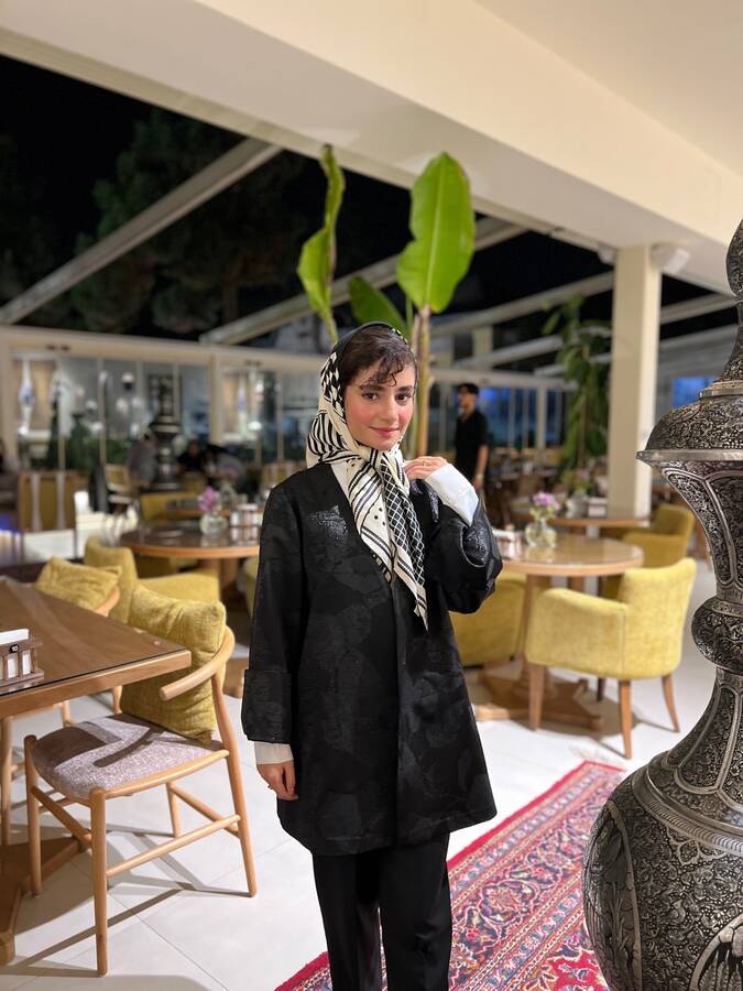 کت ژاکارد مشکی