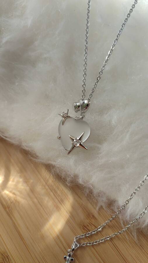 گردنبند قلب یخی پینترستی