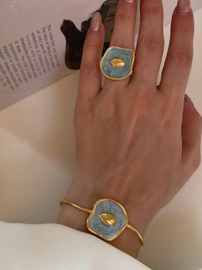 بنگل طرح طلا میناکاری کد 46