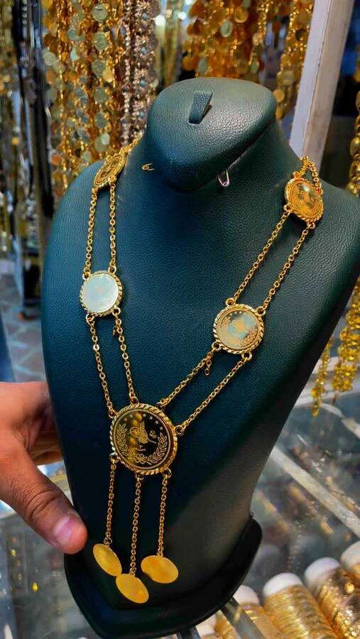 گردنبند سکە لیزری کاملا جوشکاری شده