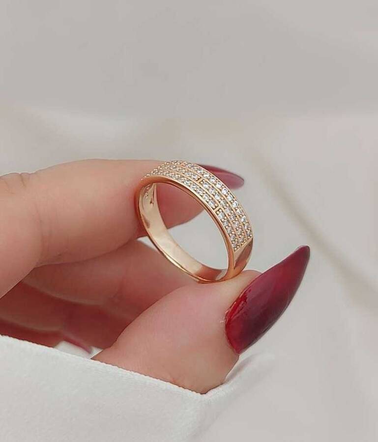 حلقه تمام نگین مارک Dream کد 85