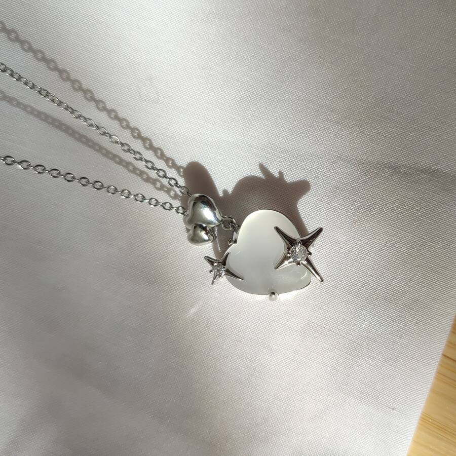 گردنبند قلب یخی پینترستی