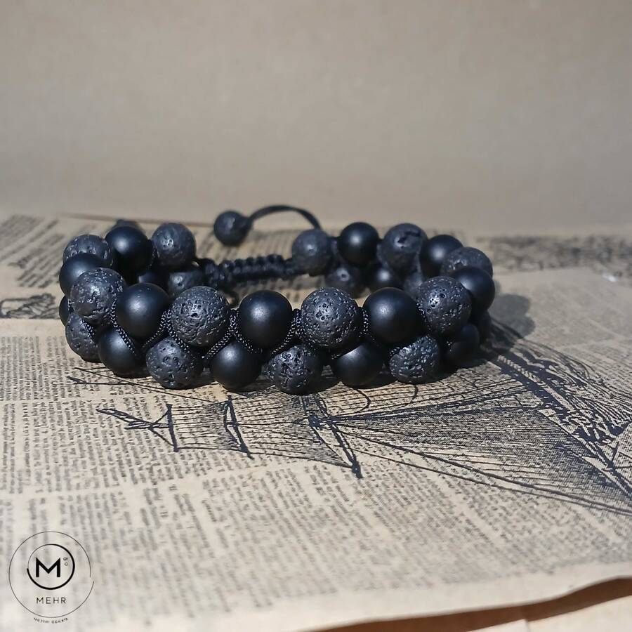 دستبند اونیکس و لاوا