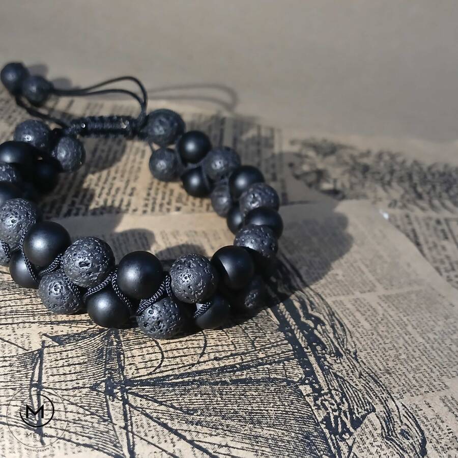 دستبند اونیکس و لاوا