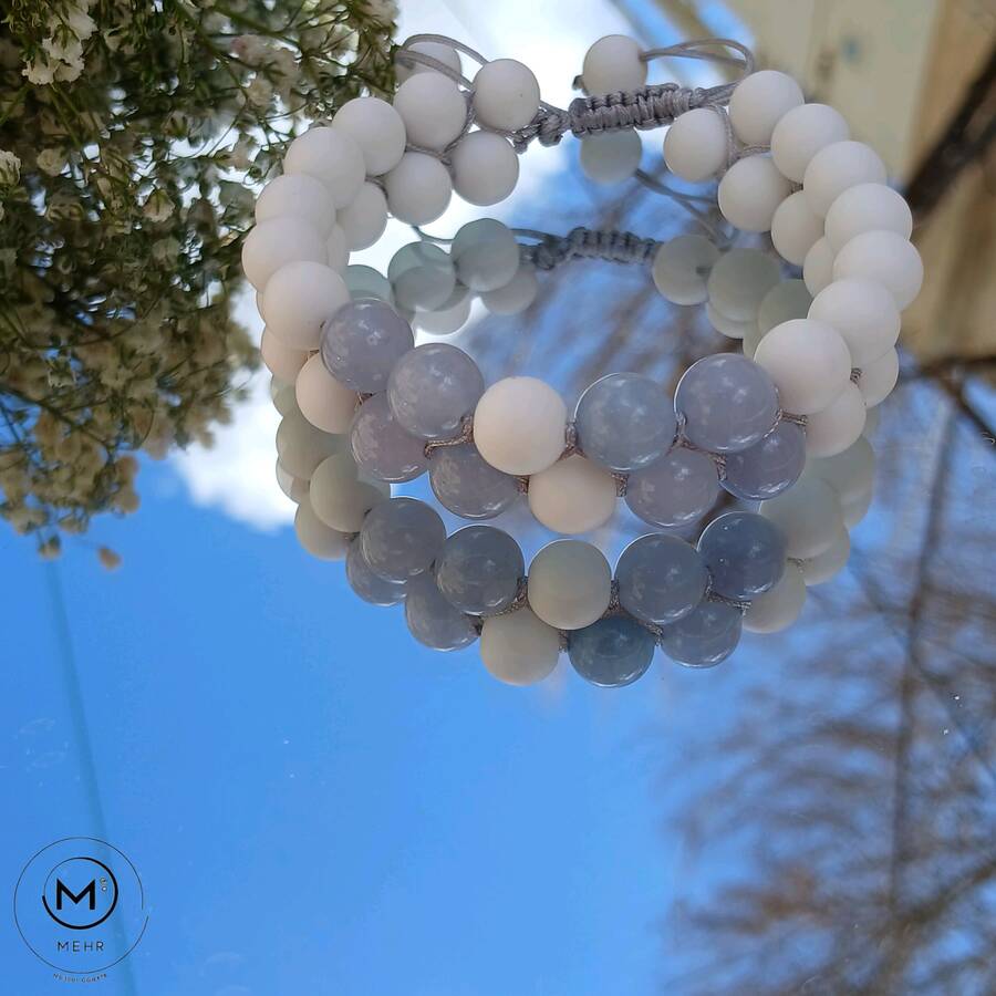 دستبند اسپرت آنجلیت و اونیکس سفید